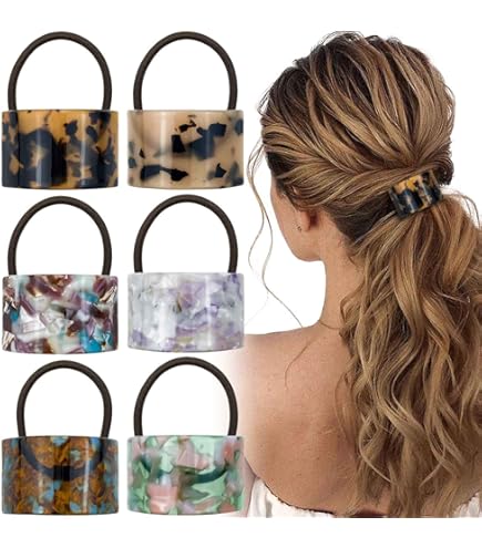 Belle Elodie Cuff Ponytail Holder Cellulose Acetate Gold Finish Stylish Wrap Amazon.com : France Luxe Belle Elodie Cuff Ponytail Holder  main image 2