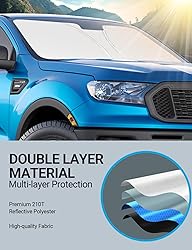 Proadsy Front Windshield Sun Shade Foldable