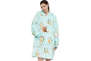 KarSyon Wearable Blanket Hoodie,Snuggies Adult Gift for Women Men Oversized Zip up Blankets Sweatshirt,Cozy Hooded Blanket
