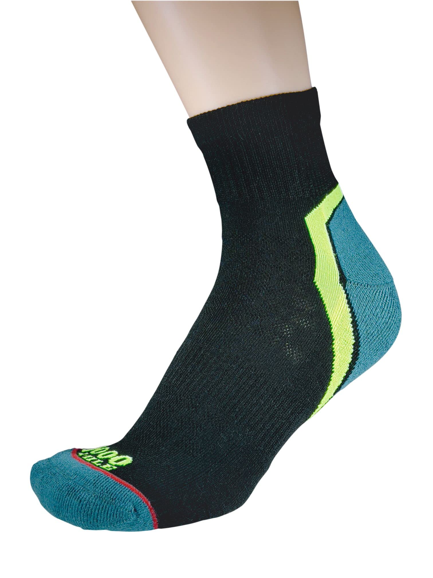 1000Mile Recycled Range Activ QTR Repreve Black/Fluo/Teal M