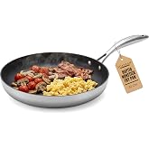 ScanPan Stainless Steel-Aluminum HaptIQ 12.5-Inch Fry Pan