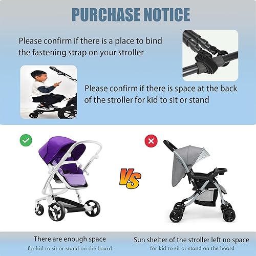 Car Seat Baby Stroller Board Stroller Board, Stroller Ride Board