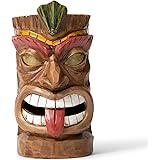 VP Home Tiki Head Solar Powered LED Outdoor Decor Garden Light