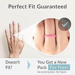 ThunderFit Women Breathable Silicone Promise Rings