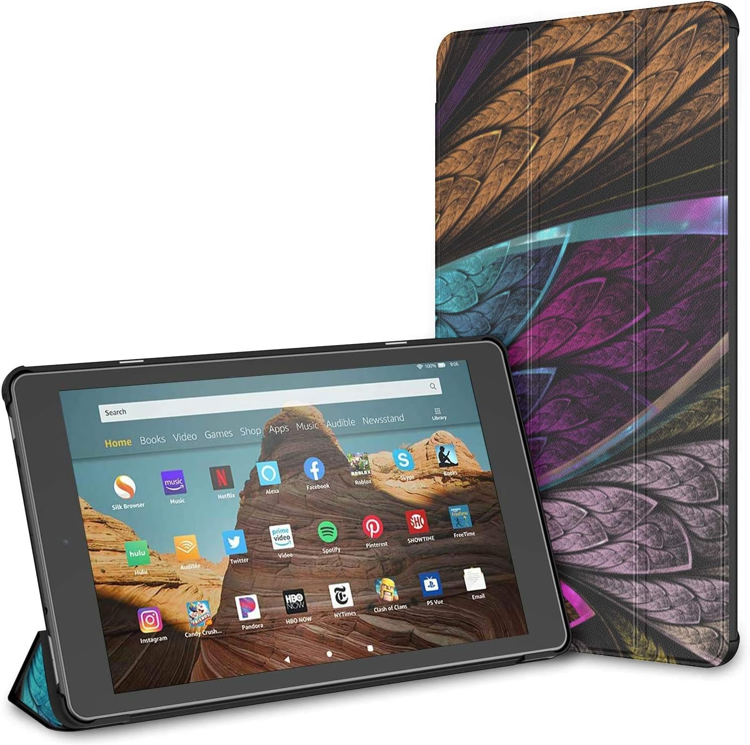 Case for Beautiful Fractal Flower Butterfly Stained Glass