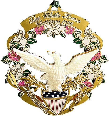 Amazon Co Jp 1998 ホワイトハウス クリスマスオーナメント アメリカハゲワシと盾 ホーム キッチン