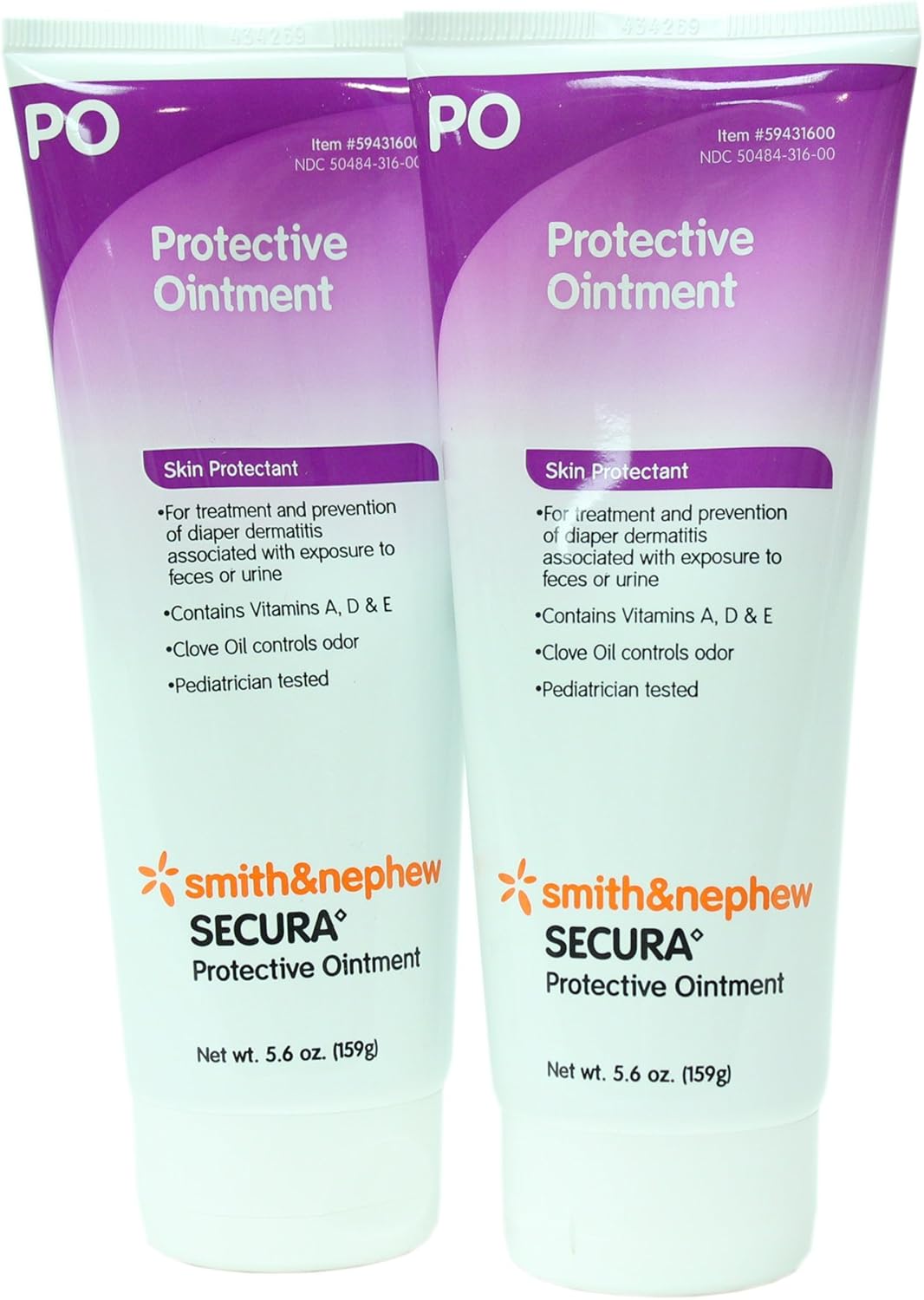 Smith and Nephew SECURA Protective Ointment Skin Protectant 5.6oz Tube (Pack of 2)