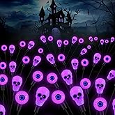 FENSAN Solar Lights Outdoor,Halloween Decorations Outdoor, Scary Eyeball Lights,4PACKS 32LED,IP65 Waterproof,Halloween Decor for Garden/Yard/Patio/Lawn/Pathway(Purple)