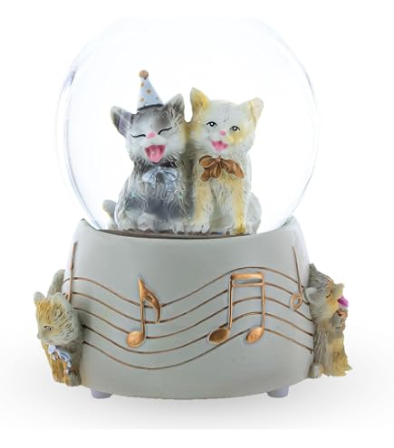 Amazon.com: CoolSnowGlobes Cat on Books Cool Snow Globe : Home