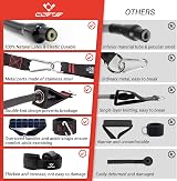COFOF Resistance Bands Set with Handles 150lb Stackable Workout Poster view 3