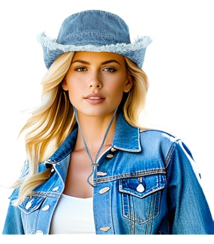 DOCILA Denim Bucket Hat Women Washed Blue Jean Fisherman Hats
