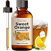 Gya Labs Orange Essential Oil for Skin – Huge 4 Fl Oz – Premium Grade Essential Oils for Diffuser, Aromatherapy, Hair Care, Skin Care, Body, Massage & DIY Candle Making Scents