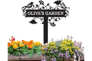 Metal Signs Customized | Personalized Garden Stake Metal Sign | Custom Metal Garden Sign | Personalized Garden Name Sign | Cu