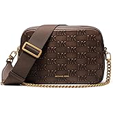 Michael Kors Womens Bryant Medium Double Zip Chain Camera Crossbody Bag