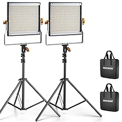 Neewer 2 Packs Dimmable Bi Color 480 LED Video