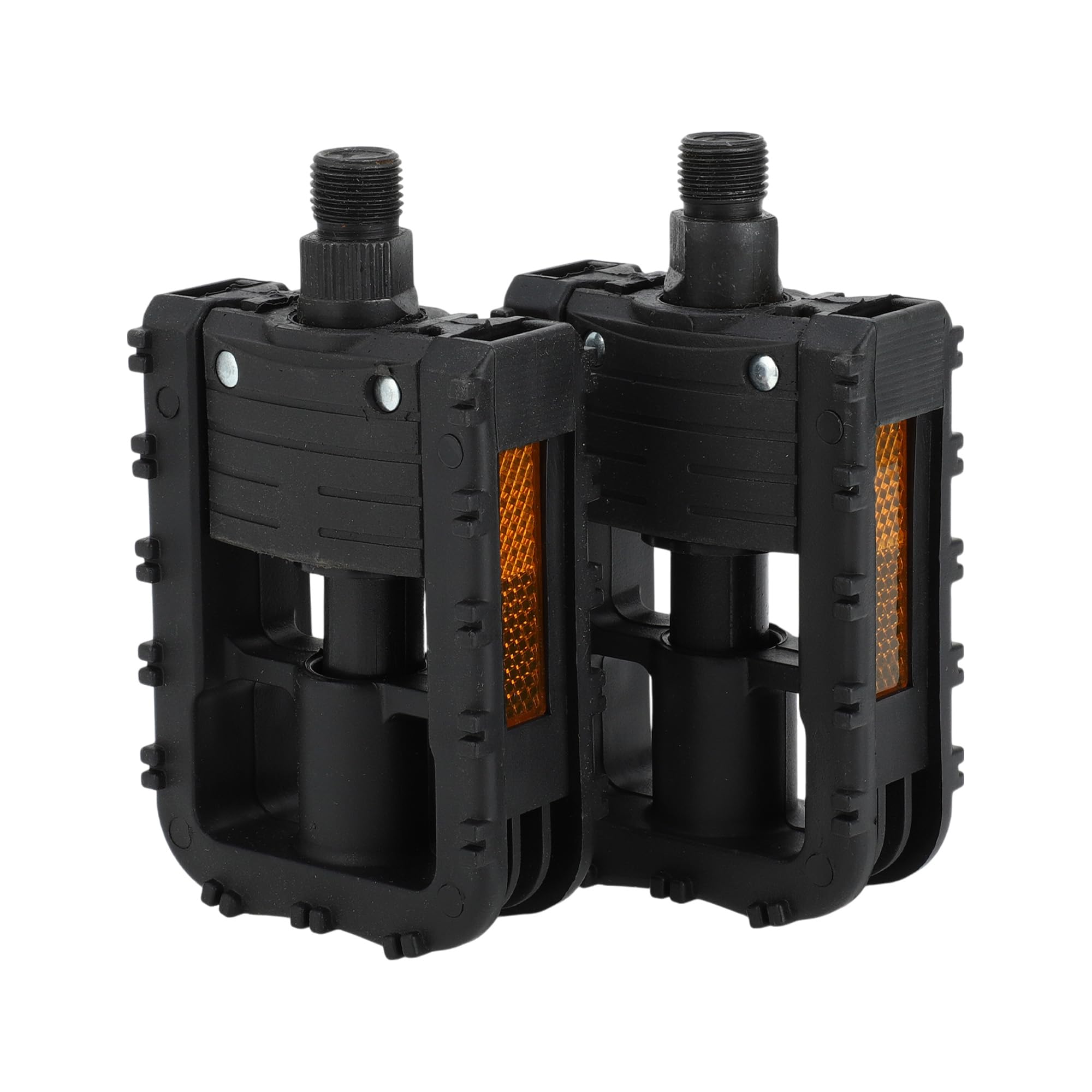 INFINAUTO Cycling Bike Pedal, 9/16" Spindle Plastic Foldable Bicycle Pedals Black for Road Mountain BMX MTB Bike