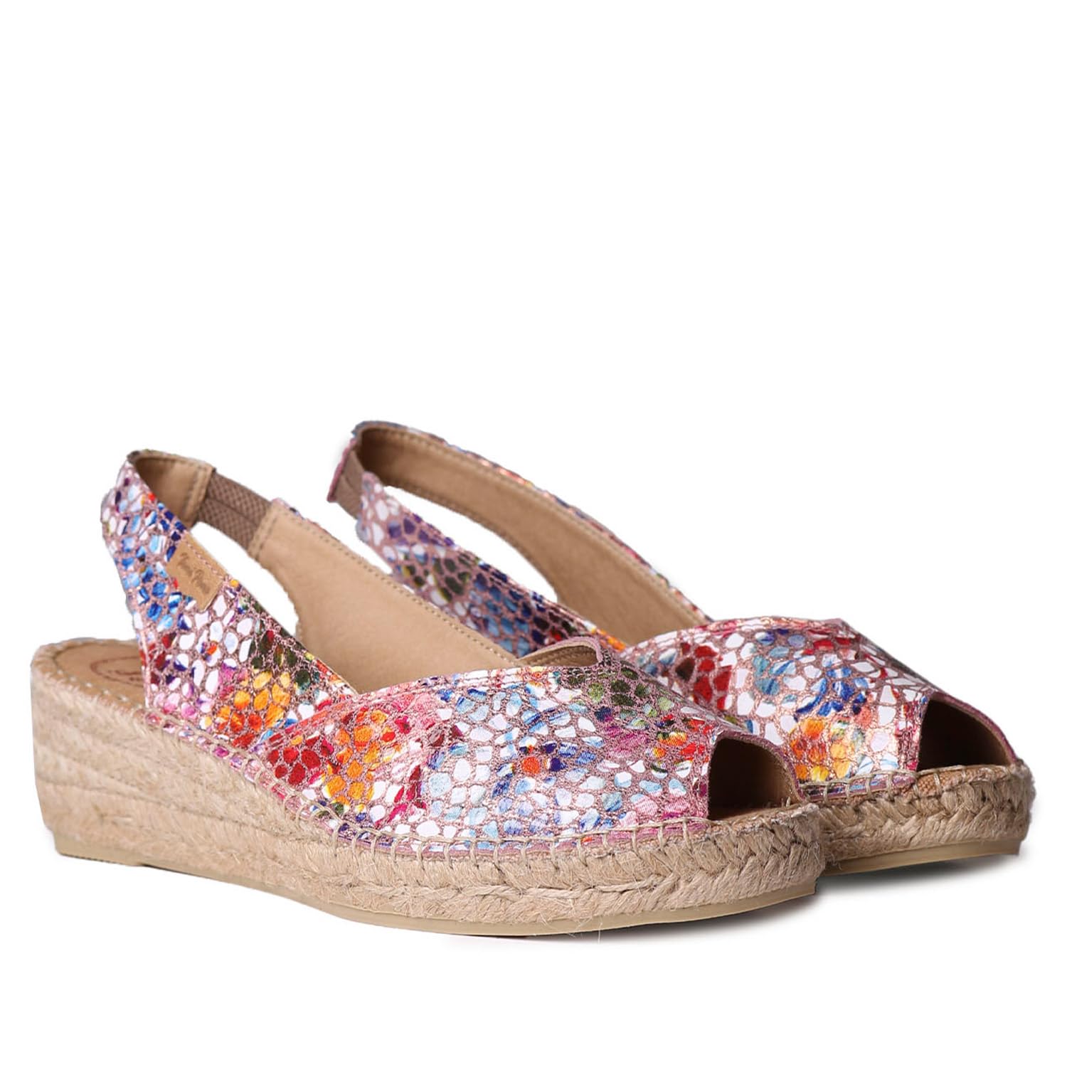 Toni Pons BERNIA-PM - Leather wedge espadrille, Taupe