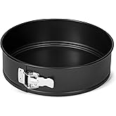 Amazon Basics Nonstick Springform Pan for Cheesecake Pie &amp; Quiche Baking, 10 Inch, Oven &amp; Dishwasher Safe, Carbon Steel