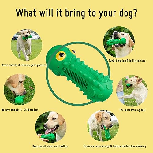 Nakanon Squeaky Dog Toys for Aggressive Chewers, Durable