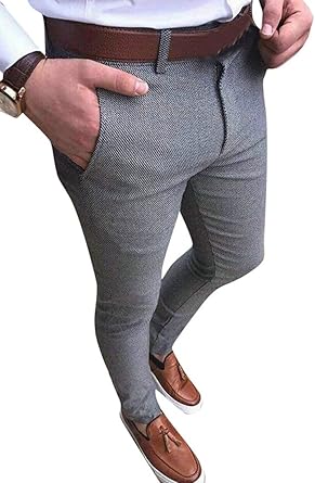 grey skinny dress pants