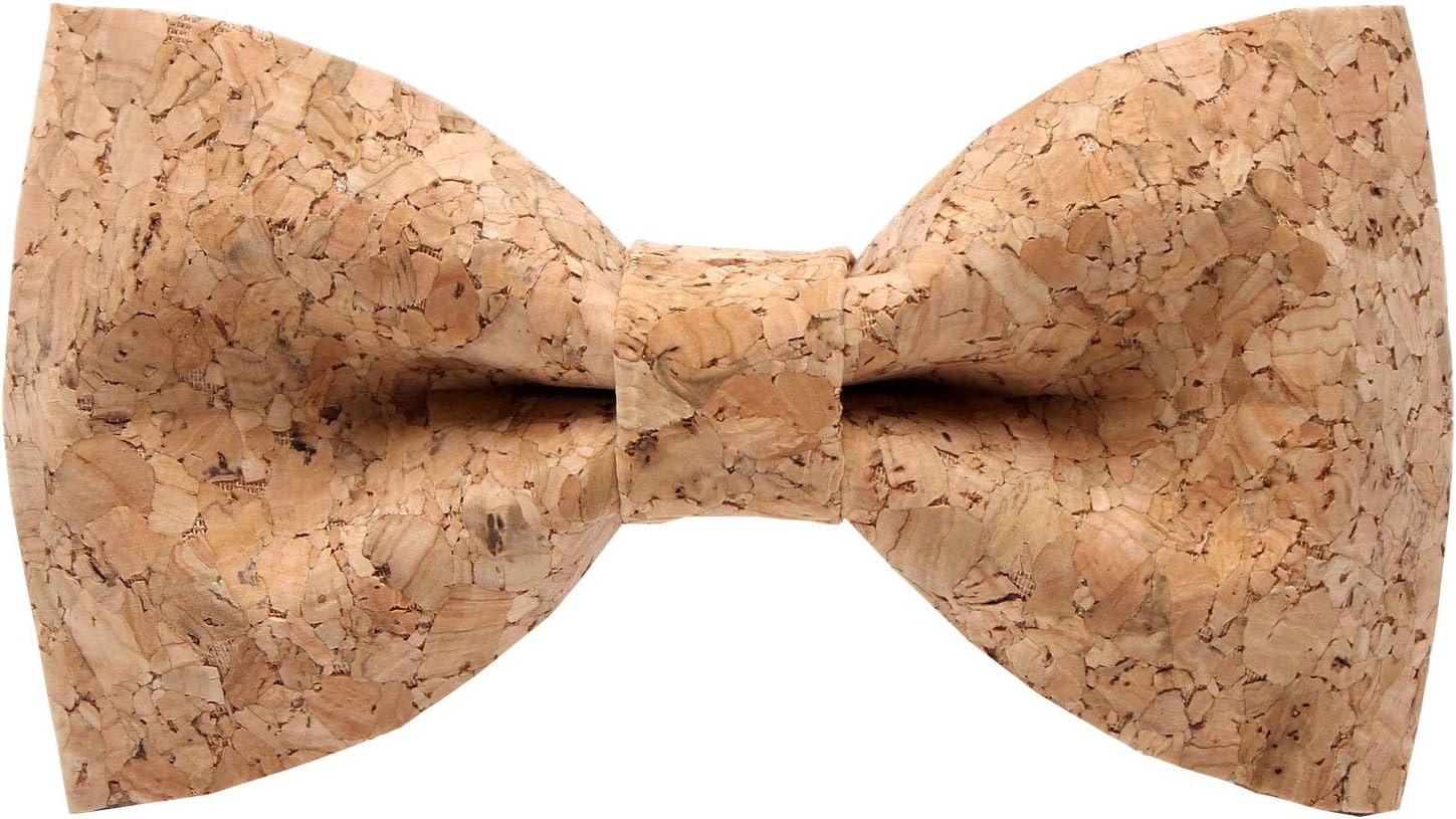 mumusungMen's Wollow Wooden Bow Tie With Bits Of Wood