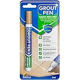 Grout Pen Beige Tile Paint Marker: Waterproof Grout Colorant and Sealer Pen - Beige, Narrow 5mm Tip