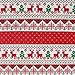 Aprikose Nordic Christmas Square Linen Tablecloth 55x55-Inch for Dinning Room