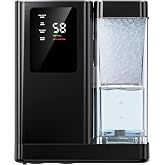 Marsail Countertop Nugget Ice Maker, 40 lbs per Day Chewable Pellet Ice Machine with 3L Detachable Water Tank, Self-Cleaning, Timer and 40 dB Quiet Operation for Home, Office, Bar and Party