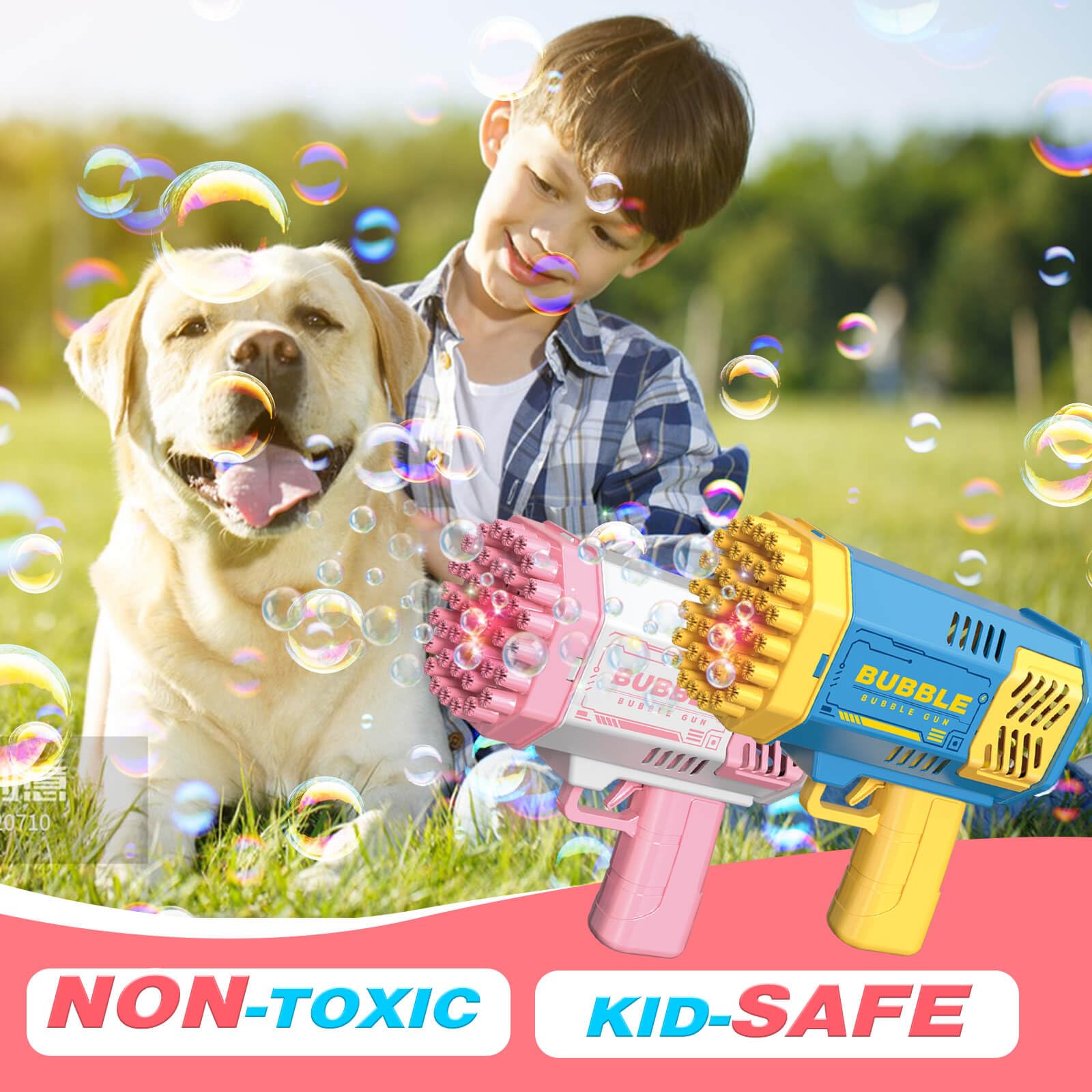 JONEG Toys for 3-8 Year Old Boys Girls: 2 Pack Bubble Machine for Kids with Bubble Solution, Gifts for 3 4 5 6 7 8 Years Old Boy Birthday Toy for Kid Toddlers Ages 4-6 Outdoor Wedding Bubbles Wands