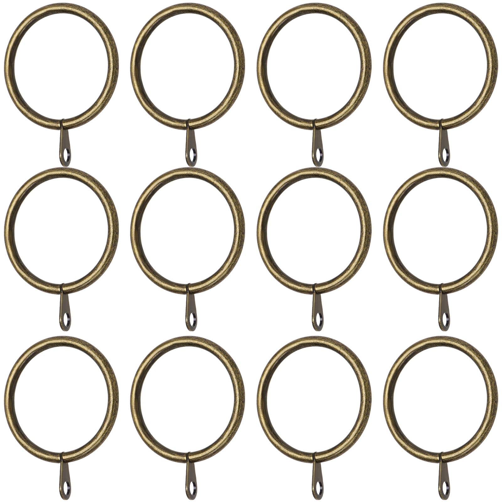 Create Idea 50pcs Bronze Metal Curtain Rings 38mm Inner Diameter for 30-35mm Curtain Rods