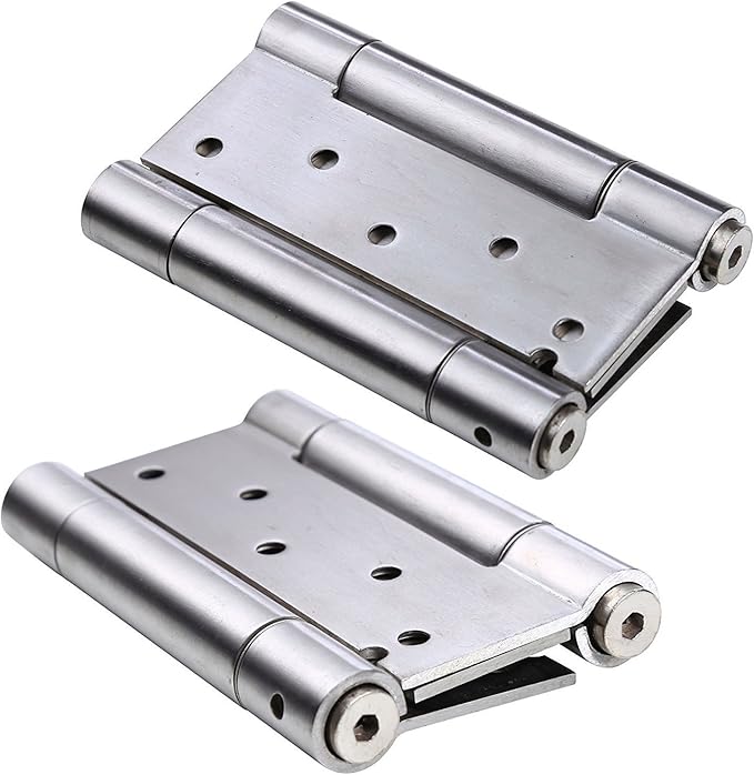 UHPPOTE 5 inch Stainless Steel Double Spring Door Freegate Hinge 180
