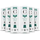 CRU Kafe Organic Nespresso Compatible Coffee Capsules, Single Origin Decaf (6 Boxes, Total 60 Pods)