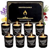 Scented Candles Gifts for Women Men, 8 Pack 3 Oz Scented Candles for Home, Natural Soy Wax Strong Fragrance Long Lasting Aromatherapy Candles for Women Men, Birthday Gifts