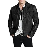 John Varvatos mens Andrew Leather Jacket