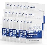 JMU 24 Packs Instant Cold Pack (6" x 9"), Disposable Instant Ice Packs for Injuries, Swelling, Sprains, Toothaches, Athletes & Outdoor Activities
