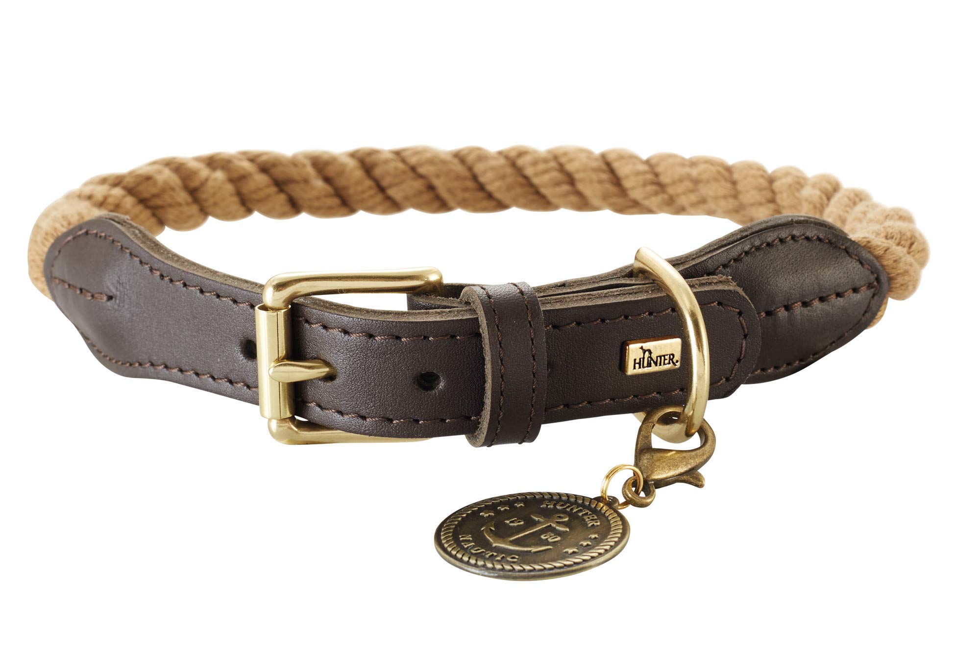 HUNTER Collar with Rope List, 38-46, Beige