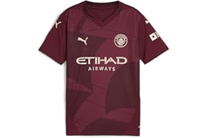PUMA Manchester City FC Kids 2024/25 Third Soccer Jersey - Burgundy