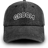 TXZZCHO Groom Hat Adjustable Washed Cotton Groom Baseball Cap Wedding Gifts