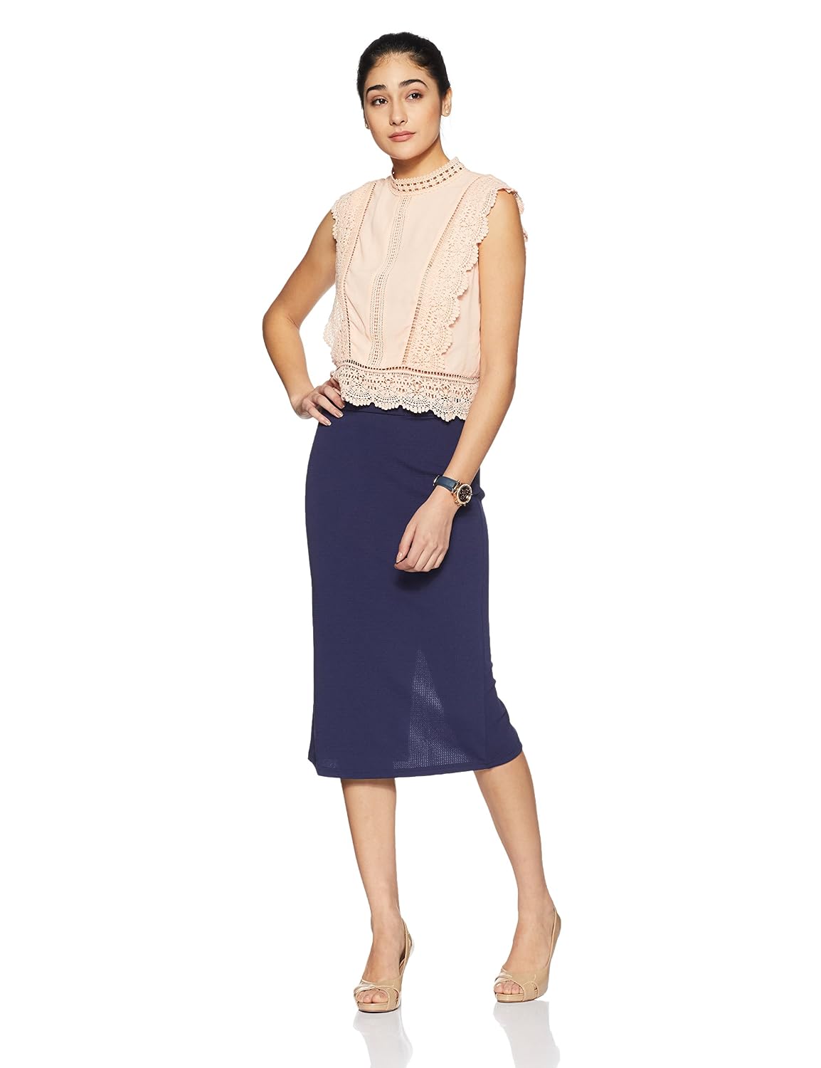 and women's knee-long skirt