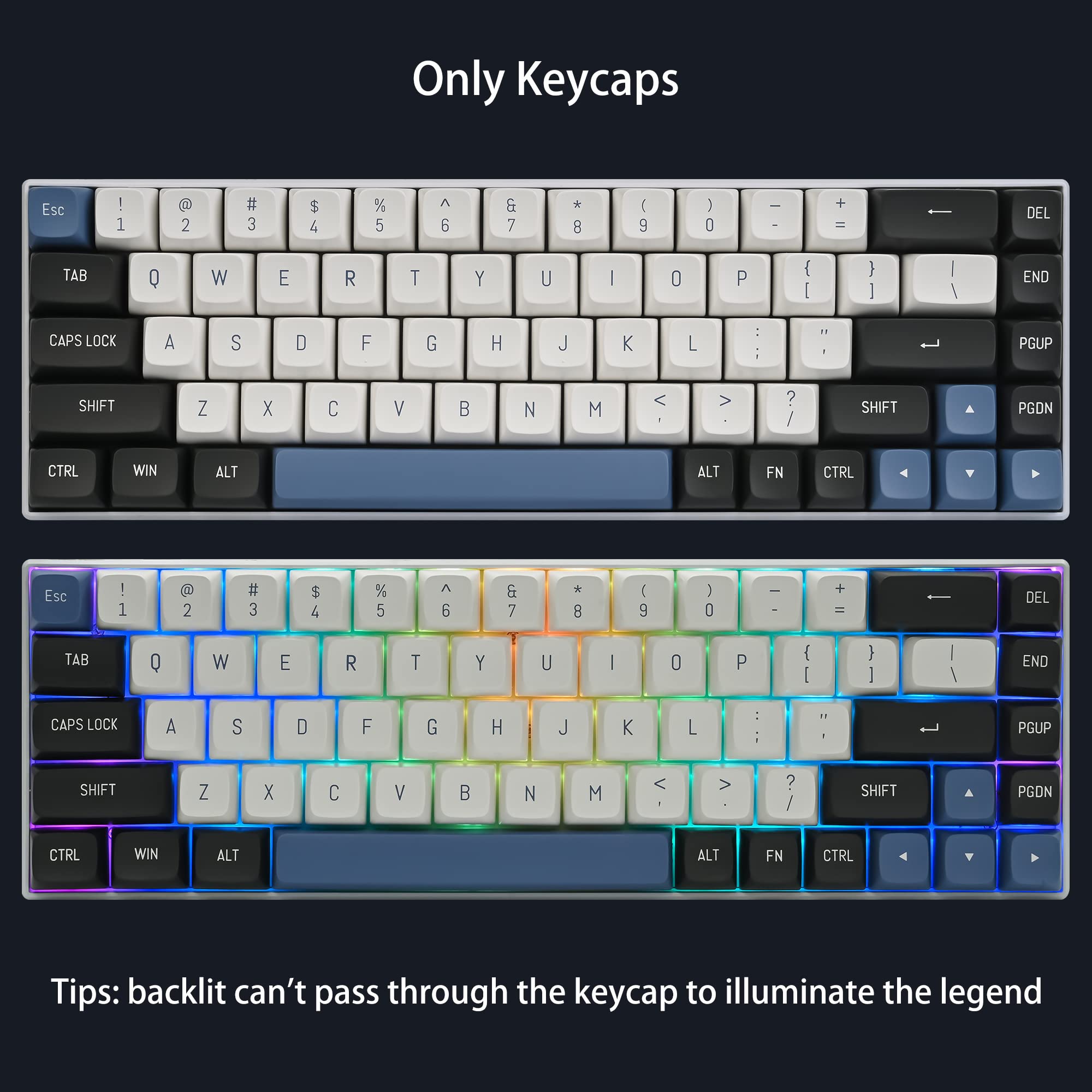 Csa Key Caps Mua Fogruaden 160 Keycap Set, Double Shot Keycaps, CSA Profile Custom ...