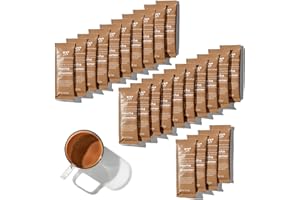 Copper Cow Coffee Sweetened Mocha Milk Creamers, Single-Serve and All-Natural Pre-Filled Packets, Woman-Owned, Gourmet, Flavored with Real Cocoa Powder, Liquid Creamer, No Refrigeration – (24 Pack)