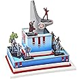 DecoSet® MARVEL Avengers Headquarters Signature Cake Decoration, 10-Piece Cake Topper with Iron Man, Thor, Hulk, Captain America, Black Widow, Black Panther And Avengers Tower, Food Safe