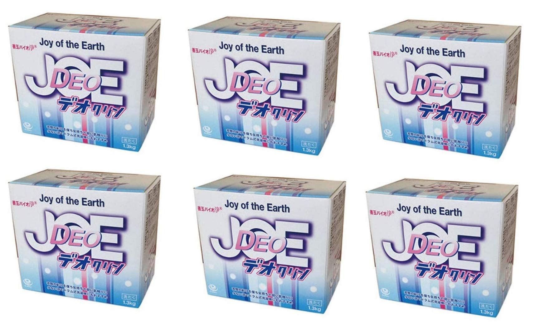 エコプラッツ 善玉バイオ浄 JOE デオクリン 無香料のエコ洗剤 粉末 1.3kg 6箱セット商品画像