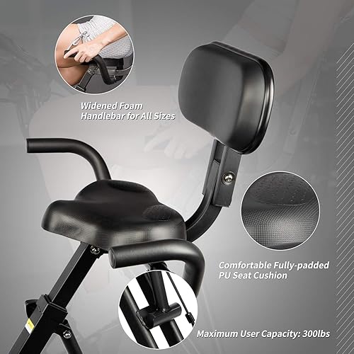 ADVENOR Exercise Bike Magnetic Fitness Bike Cycle Folding