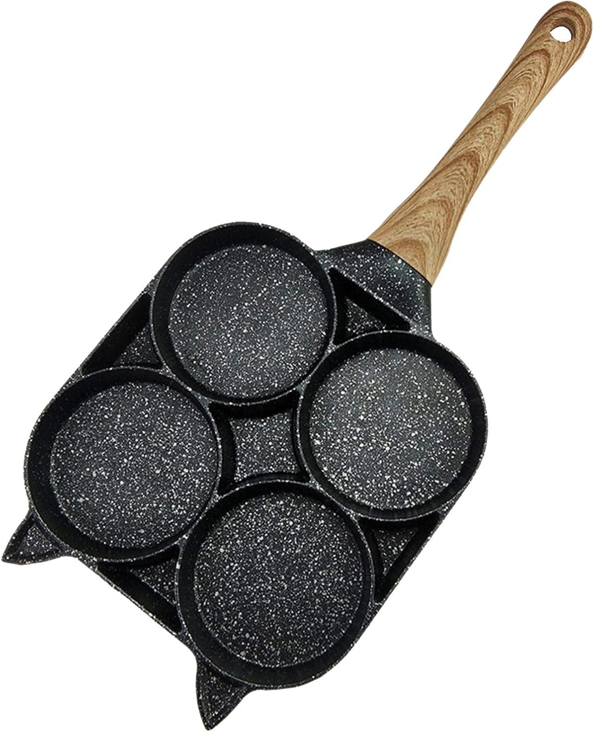 ishine Multi Egg Frying Pan,4 Hole Burger Eggs Pancake Pan Pot Non