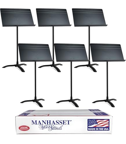 Amazon.com: Manhasset Music Stand For Sheet Music - Bulk Pack of 6