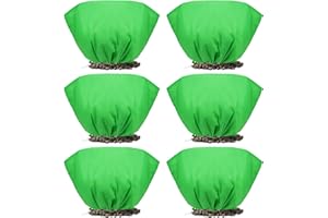 6 Pack Plant Covers Freeze Protection,19.6" Hx39.4 W Shrub Covers for Winter with Drawstring,Plant Protection Cover Bags,Fros