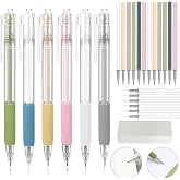 SEPGLITTER Craft Cutting Tools, 25 Pcs Knife Pen with Mini Sharpener | Tungsten Steel Ceramic Cutter Head Refill, Retractable, Utility Precision, Paper Cutting Carving, Scrapbook Drawing DIY Craft