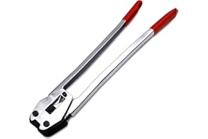 RupXinSplend Strap Crimper Strapping Sealer - Metal Banding Strapping Tool Sealing Tool - 1/2"~3/4" PET/PP Strap Crimper&Sealer with 20" Extension Handle & Ergonomic Design Steel for Package Packing