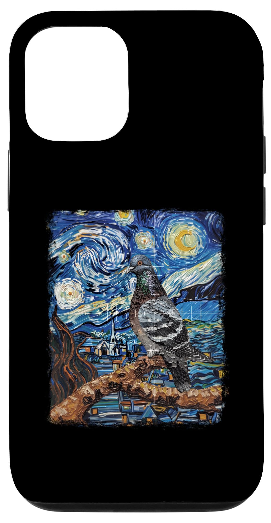 iPhone 15 Pro Pigeon Hunting Pigeon Hunter Starry Night Painting Case